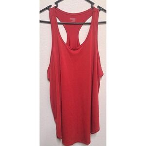 Women's Danskin Now Dri-More Racerback Tank Top Red XXL Moisture Wicking Active